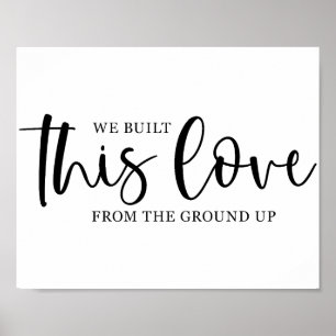 Póster Cita de amor de boda