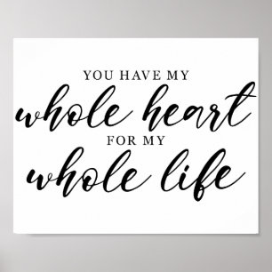 Póster Cita de amor de boda