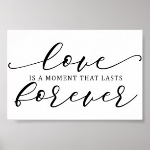 Póster Cita de amor de boda
