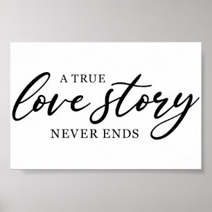 Póster Cita de amor de boda