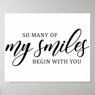 Póster Cita de amor de boda