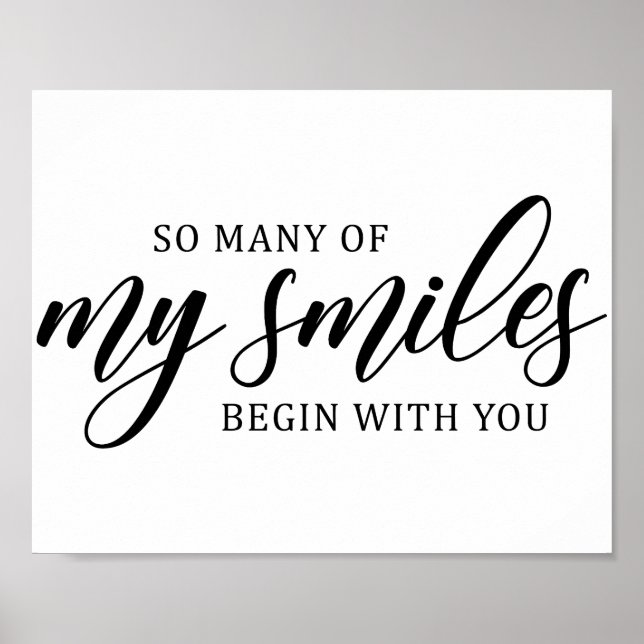 Póster Cita de amor de boda (Frente)