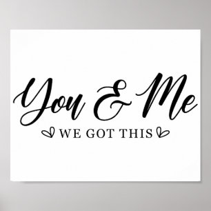 Póster Cita de amor de boda