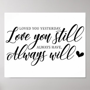 Póster Cita de amor de boda