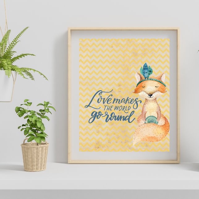 Póster Cita de amor de Boho Fox (Subido por el creador)