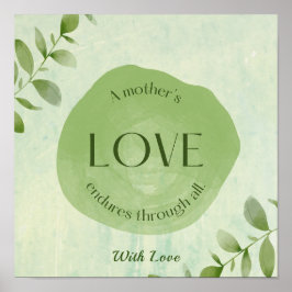 Póster Cita de amor de mamá poster pastel