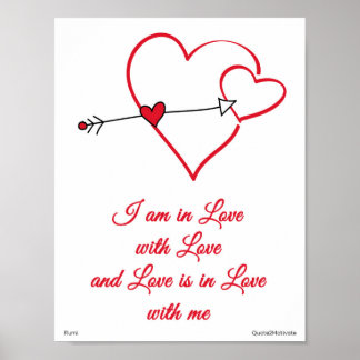 Póster Cita de amor de Rumi