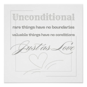 Póster Cita de amor incondicional