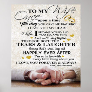 Póster Cita De Amor Para Esposa   Regalo de parejas coinc