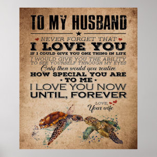 Póster Cita de amor para marido Perfect Couple Gift