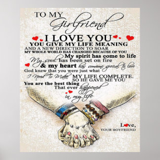 Póster Cita De Amor Para Novia | Mejor Regalo Para La Esp