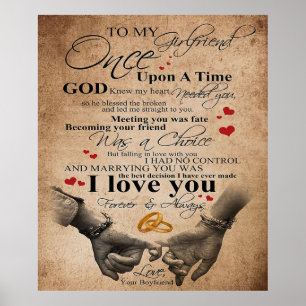Póster Cita De Amor Para Novia Presente de familia de c