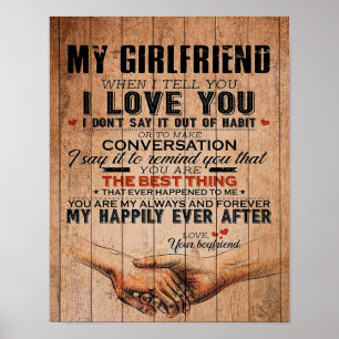 Póster Cita De Amor Para Novia, Regalo De Cumpleaños De N