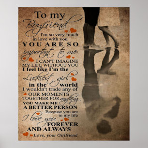 Póster Cita De Amor Para Novio   Divertido regalo para él