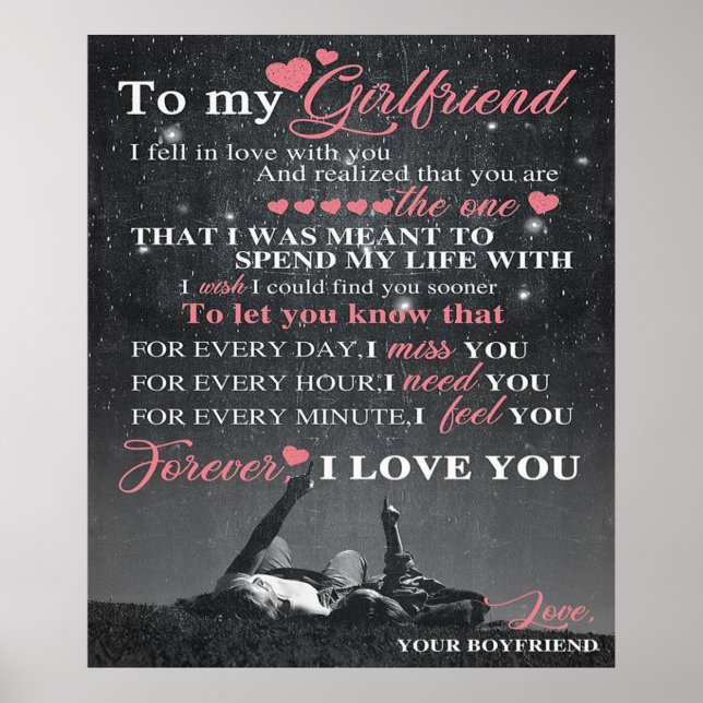 Póster Cita De Amor Para Novio | Regalo de pareja coincid (Frente)