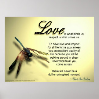 Póster Cita de amor y respeto