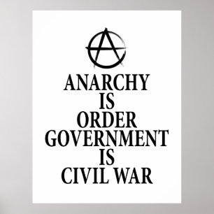 Póster Cita de anarquía