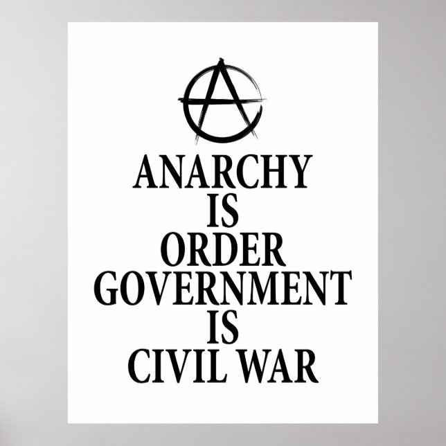 Póster Cita de anarquía (Frente)