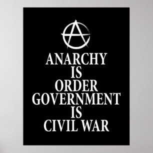 Póster Cita de anarquía