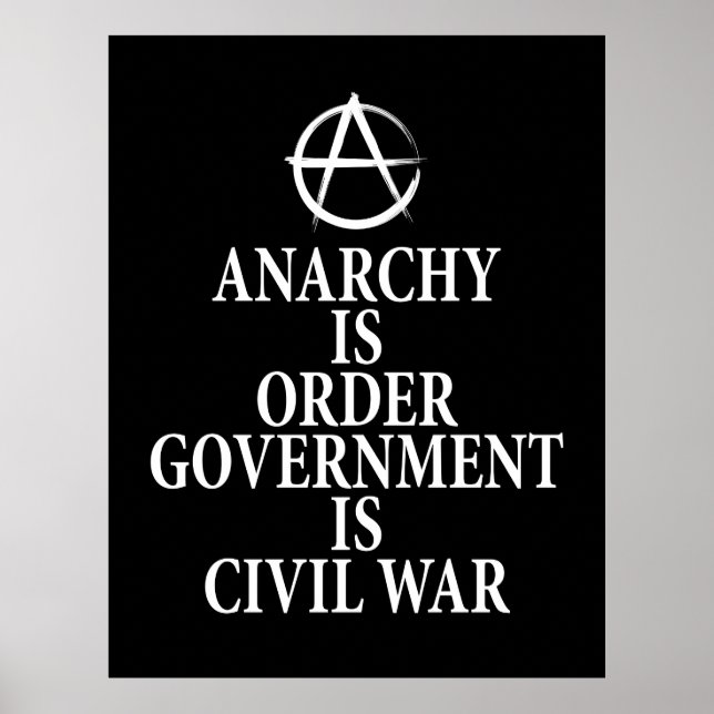 Póster Cita de anarquía (Frente)