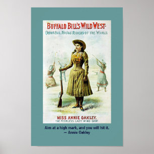 Póster Cita de Annie Oakley