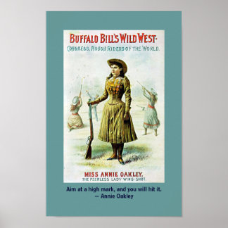 Póster Cita de Annie Oakley