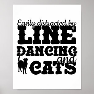 Póster Cita de bailarín de línea de baile divertida Line 
