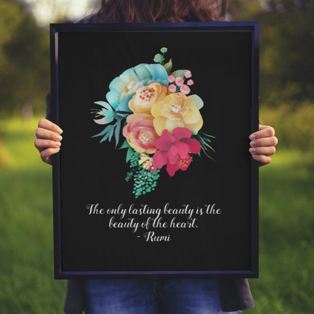 Póster Cita de Beauty Bouquet Rumi duradera (Subido por el creador)