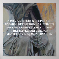 CITA DE BENJAMIN FRANKLIN - POSTER