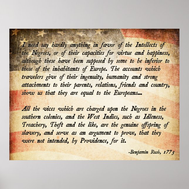 Póster Cita de Benjamin Rush (Frente)