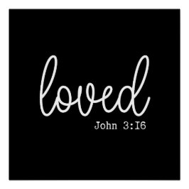 Póster Cita de Black Love Faith minimalista