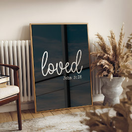 Póster Cita de Black Love Faith minimalista