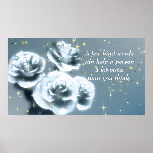 Póster Cita de bondad Poster motivacional Inspirador (Frente)