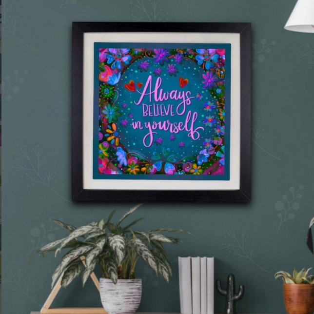 Póster Cita de bonito cree en tu propia inespiritualidad (Subido por el creador)