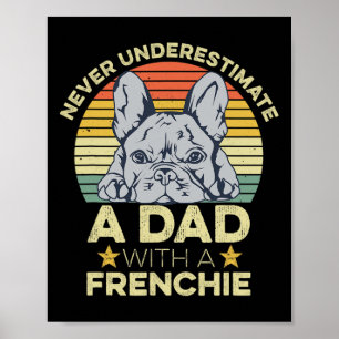 Póster Cita de Bulldog francés para tu padre francés