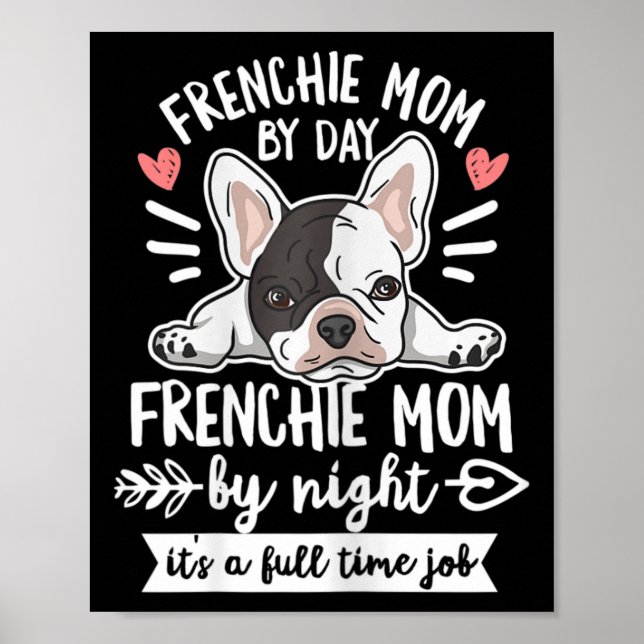 Póster Cita de bulldog para tu mamá francesa (Frente)