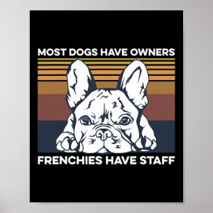 Póster Cita De bulldog Para Un Propietario Francés