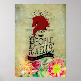 Póster Cita de caballo - Poster