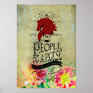 Póster Cita de caballo - Poster