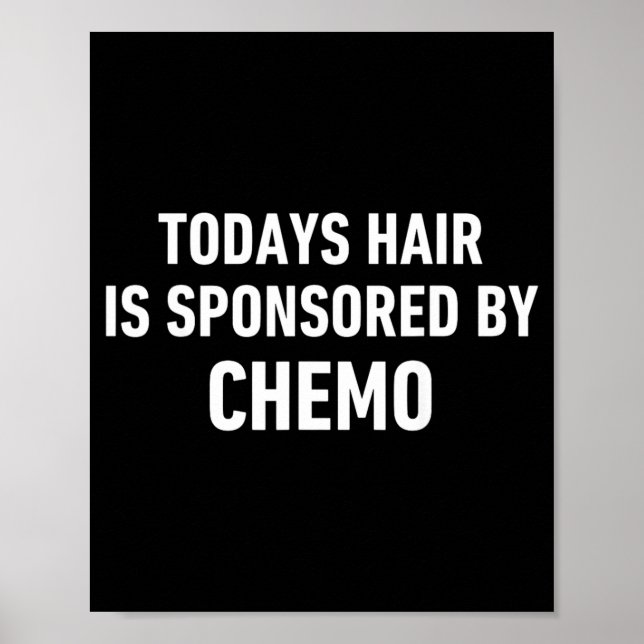 Póster Cita de cabello de paciente con cáncer Cabello de  (Frente)