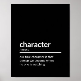 Póster Cita de caracteres