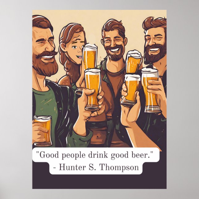 Póster Cita de cerveza (Frente)