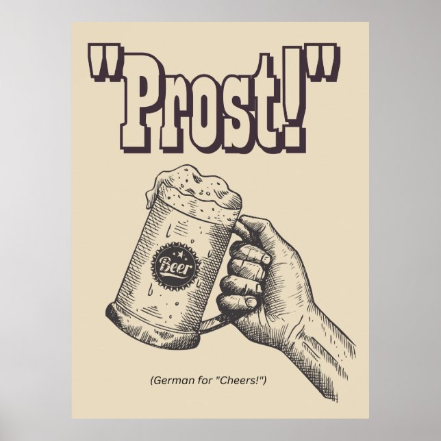 Póster Cita de cerveza (Frente)