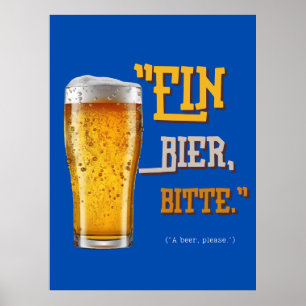 Póster Cita de cerveza