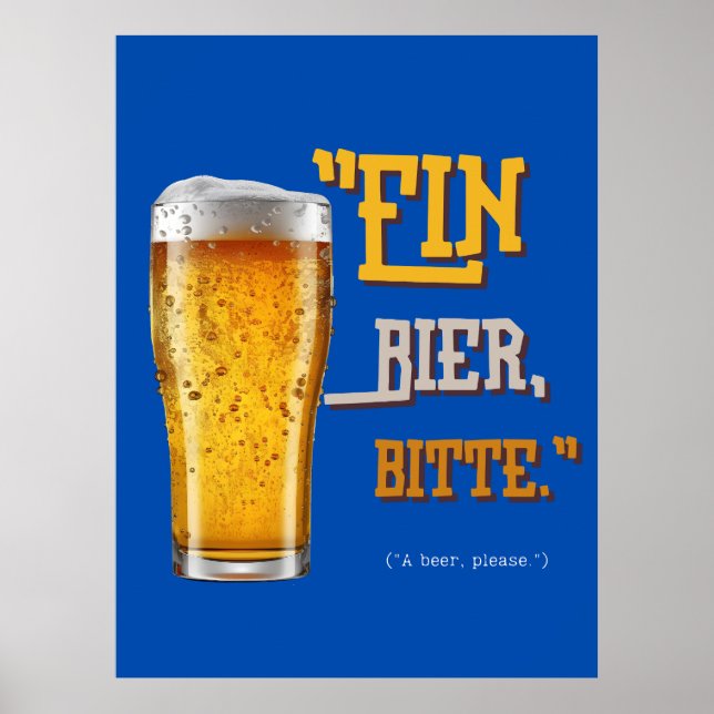 Póster Cita de cerveza (Frente)