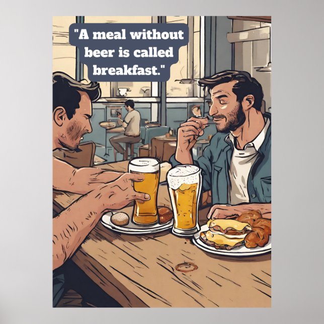Póster Cita de cerveza (Frente)