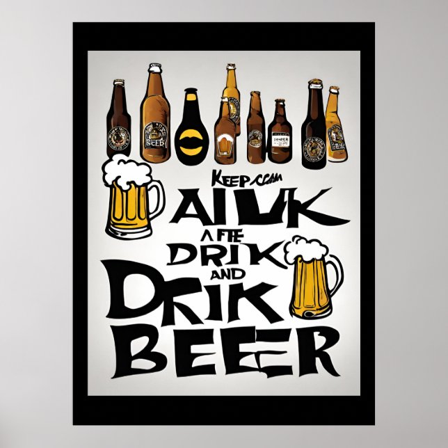 Póster Cita de cerveza (Frente)