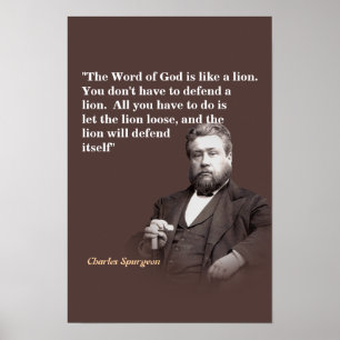 Póster Cita de Charles Spurgeon sobre la Palabra de Dios