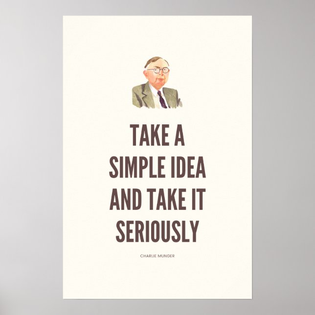 Póster Cita de Charlie Munger (Frente)