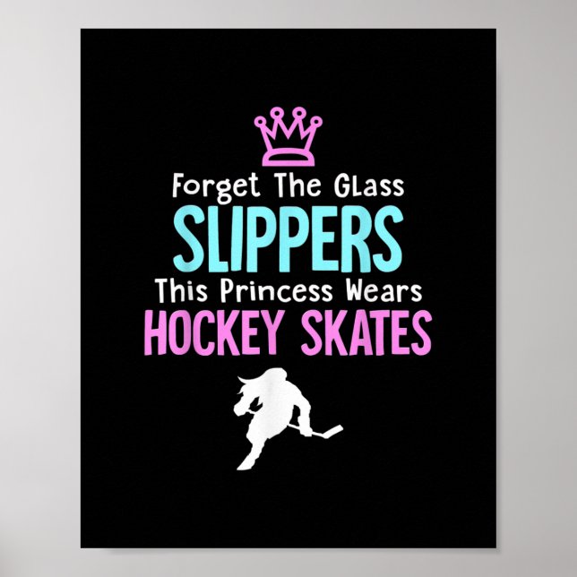 Póster Cita de Chicas de hockey sobre hielo (Frente)